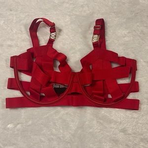 Straps Open Cup Demi Bra